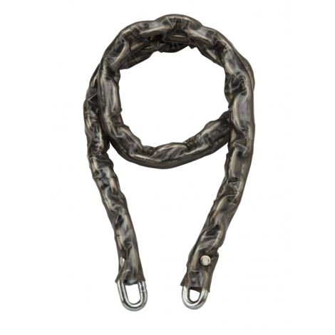 Thirard – Chaîne antivol acier cémenté zingué 1,2m – Ø 8mm – Gaine PVC – Résistante aux tentatives de coupe – Pour vélo et barrières (1/2)
