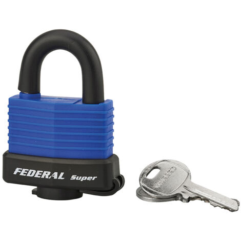 Cadenas à clé SEA LINE 40 mm bleu