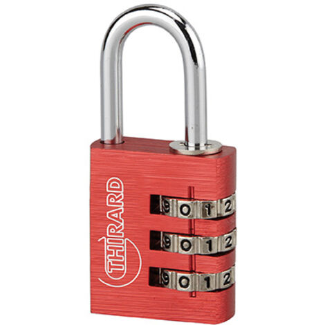 Cadenas MAXIUM COLOR à code 30mm rouge