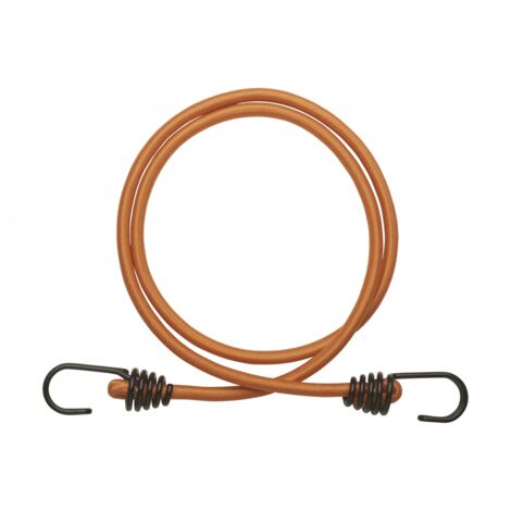 Lot de 2 tendeurs en caoutchouc à crochets, 8mmx1.2m, orange - THIRARD