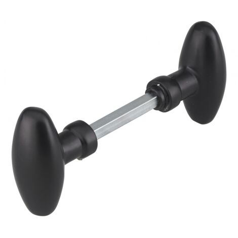 Thirard – Bouton double ovoide carré 7x90mm – Alliage acier – Réglage par vis pointeau – Pour porte jusqu'à 43mm d'épaisseur (1/5)