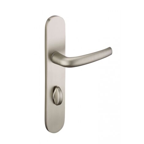 Poignée de porte Chantilly anodisé inox à condamnation