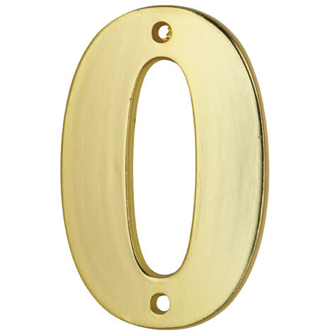 THIRARD - Plaque signalétique Chiffre 0 hauteur 51mm à visser