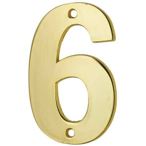 THIRARD - Plaque signalétique Chiffre 6 hauteur 51mm à visser