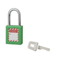 THIRARD - Cadenas De Consignation LOTO Lockout Tagout 40 Mm Anse Acier 6 X 25 Mm Noir | Leroy