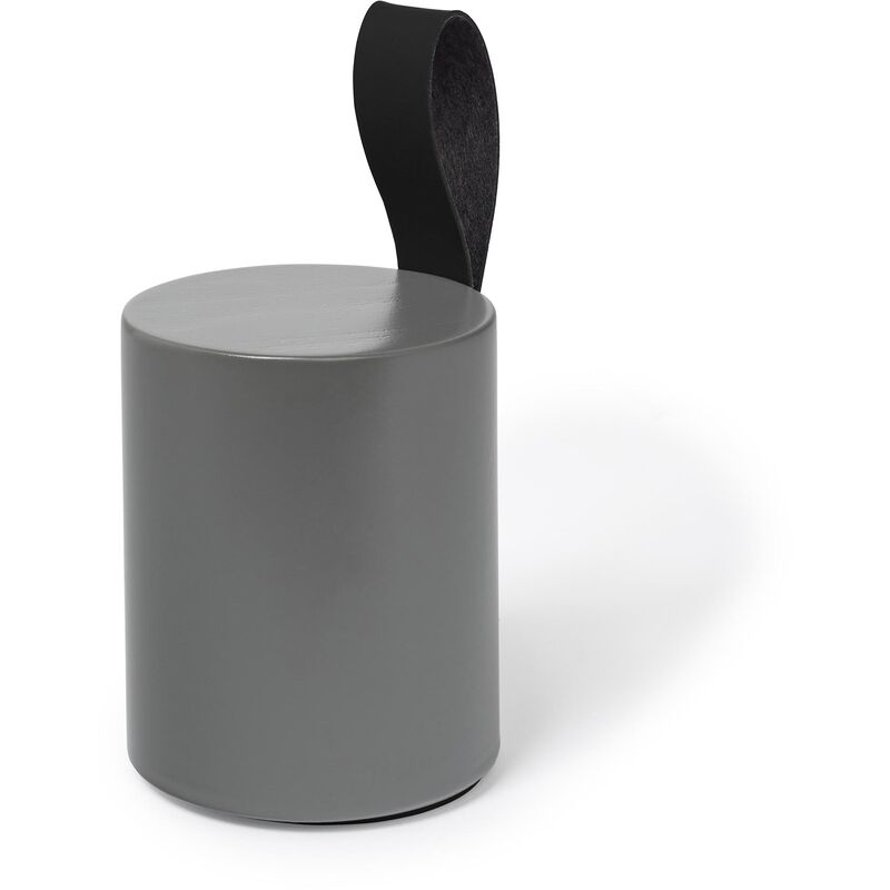 Bloque-porte rond anthracite hauteur 87 mm REI