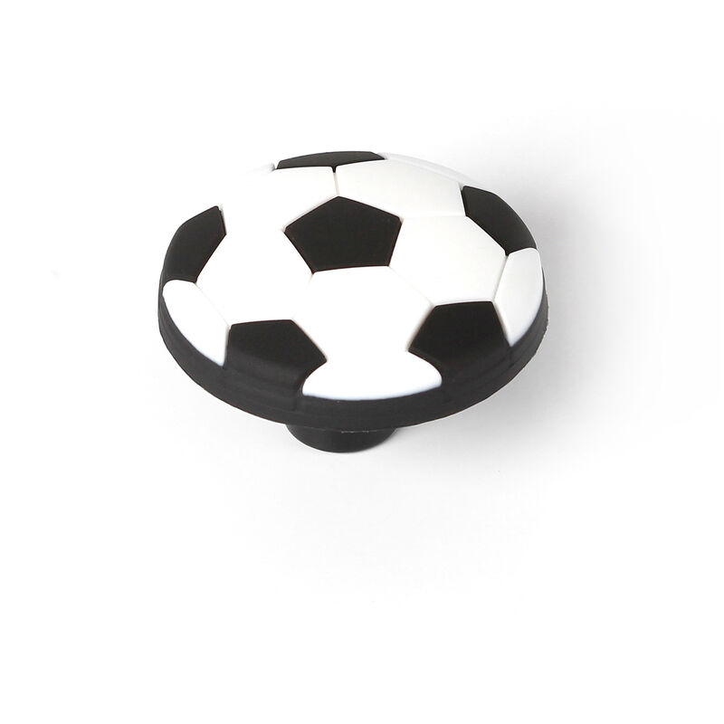 Boutons de tiroir ronds de sport, 1x, en forme de ballon de Football, pour  placard, porte