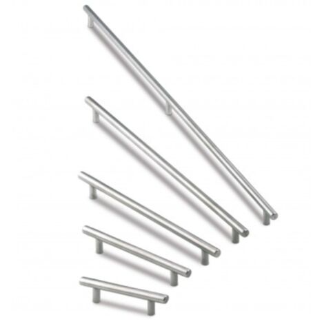 Poignée De Porte Acier Inox Brossé - Entraxe 160mm, Neuf Emballé, Pour électroménager Funipart