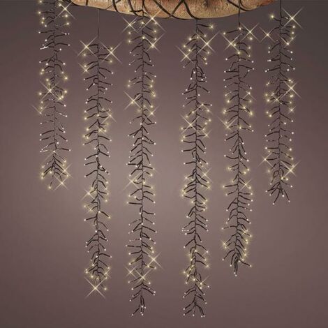 Rideau lumineux LED cascade cluster 2 m - talla (1/3)