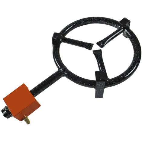Brûleur à gaz 1 feu 30 cm – Butane et propane – Métal résistant à la chaleur – Poignées en aluminium pour manipulation facile – Garcima