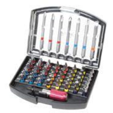 Juego de 56 puntas atornillar Ratio - talla (1/2)