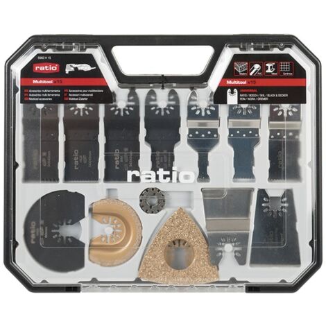 Juego 15 piezas accesorios multiherramientas Ratio - talla (1/2)
