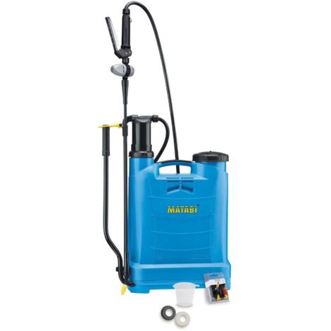 Matabi – Pulvérisateur à dos 12L – Pression retenue 3 bars – Lance en fibre de verre 95 cm – Conçu pour surfaces jusqu'à 400 m² (1/6)
