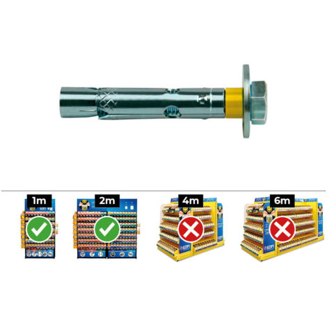Taco anclaje DnBolt CELO brico tornillo - talla 10x60 mm / 20 ud (1/7)