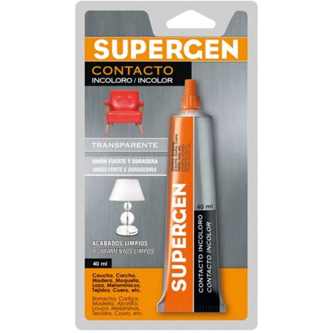 Adhesivo contacto Supergen Incoloro Tesa - talla 40 ml (1/2)