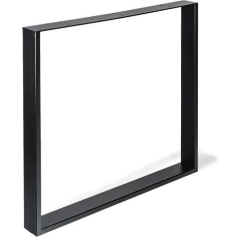 REI Pied meuble design REI fixe métal brut noir (1/4)