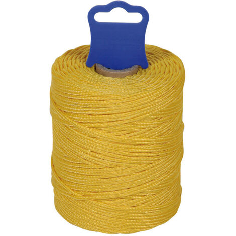 FIL DE PIQUETAGE TRESSÉ EN POLYPROPYLÈNE Ø 1,8 MM 100 MT JAUNE - 415301000955 (1/2)