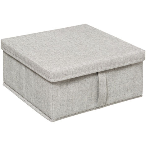 Boîte de rangement 31x15cm orga gris clair - 5five