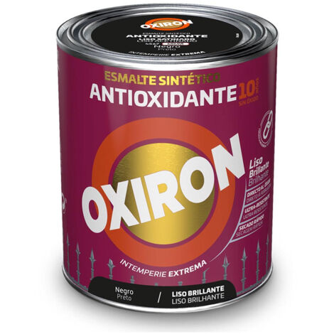 Oxiron peinture synthétique métallisée antirouille lisse brillant noir 250ml titan 5809080 (1/2)
