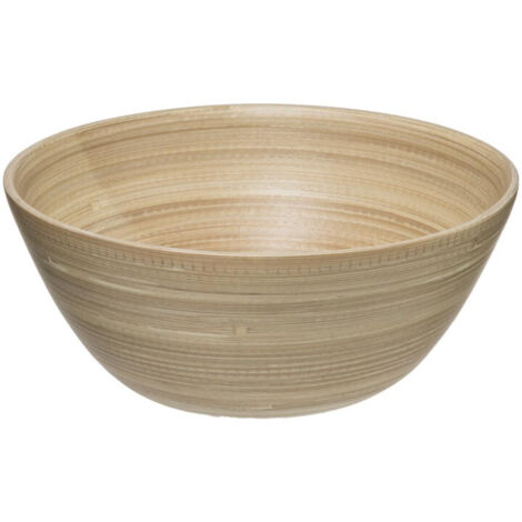 Saladier en Bambou Naturel de 25 cm - Couleur Beige - Livraison Gratuite