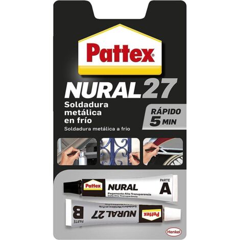 Pattex – Colle aluminium Nural 27 – Adhésif professionnel pour assemblages en aluminium – Résistance industrielle – Usage intensif (1/5)