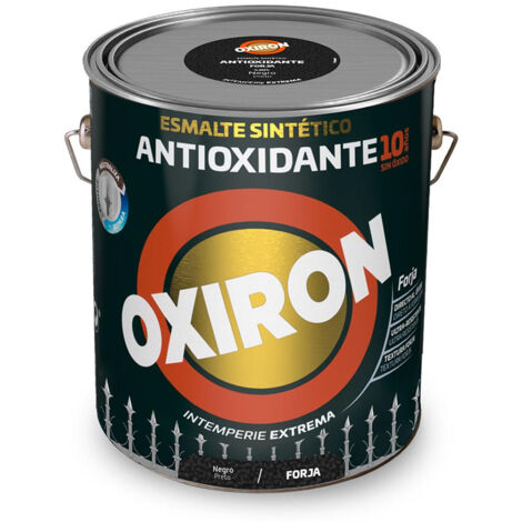 Oxiron Forja Noir Émail Synthétique Métallisé Antioxydant 250ml Titan (1/2)