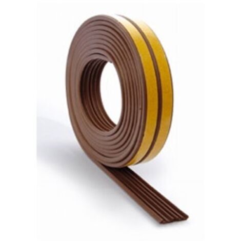 JOINT D'ÉTANCHÉITÉ PORTE FENÊTRE CAOUTCHOUC TYPE E 9 X 4 MM-6 M MARRON - B82500M