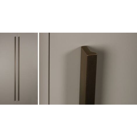Poignée Angle 0077 Métal - talla Brun metal / C256-L300mm
