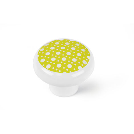Bouton en porcelaine verte, dimensions: 40x40x31mm Ø: 40mm - talla (1/3)
