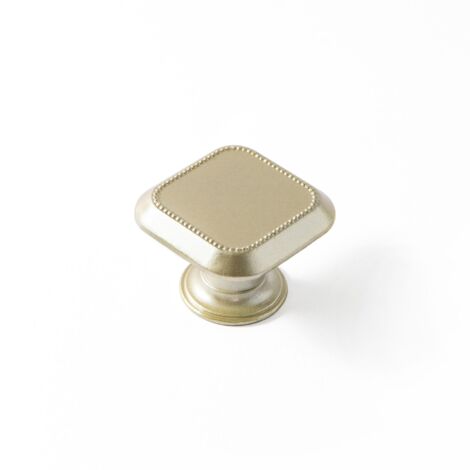 Bouton en Zamak finition dorée mat, dimensions: 30x30x22mm - talla