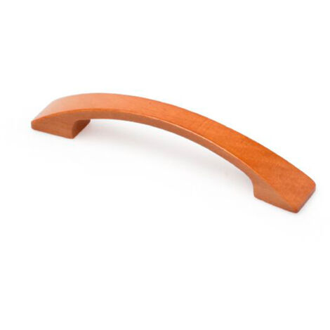 Poignée en bois finition cerise, dimensions: 122x17x23mm, inserts: 96mm - talla (1/5)
