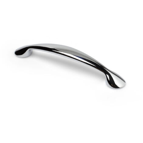 Poignée en Zamak finition chrome brillant, dimensions: 162x24x28mm et inserts: 128mm - talla (1/5)