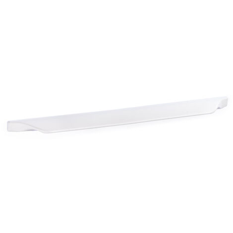 Poignée en aluminium avec finition blanche, dimensions: 200x8x20mm et inserts: 160mm - talla