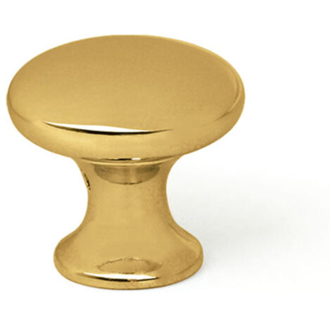 Bouton en Zamak finition dorée, dimensions: 30x30x30mm et Ø: 30mm - talla