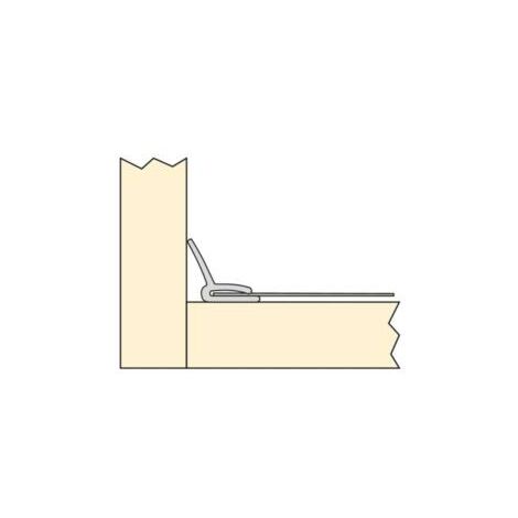 Emuca Protecteur de fond pour meuble de cuisine, 16mm, module 1.000mm, 968x580mm, Plastique et Aluminium, Aluminium naturel - talla