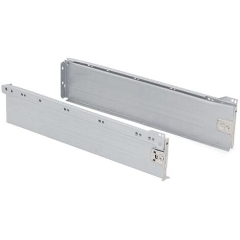 Kit de tiroir pour cuisine Ultrabox, hauteur 118 mm, prof. 400 mm, Acier, Gris métallisé - talla