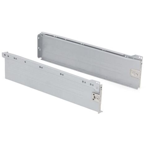 Kit de tiroir pour cuisine Ultrabox, hauteur 118 mm, prof. 400 mm, Acier, Gris métallisé - talla