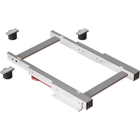 Emuca Rails pour table coulissante d&aposangle, aluminium, acier inoxydable anodisé - talla