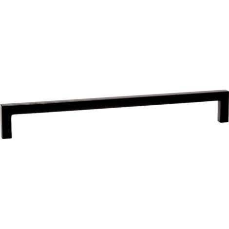 Poignée de meuble zamac noir mat – Entraxe 160 mm – Longueur 168,5 mm – Hauteur 28,5 mm – Largeur 8,5 mm – Vendu à l'unité – Fosun