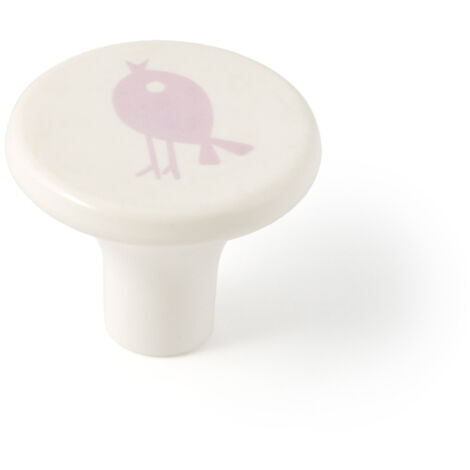 Bouton en plastique avec finition oiseau, dimensions: 33x33x27mm Ø: 33mm - talla (1/5)