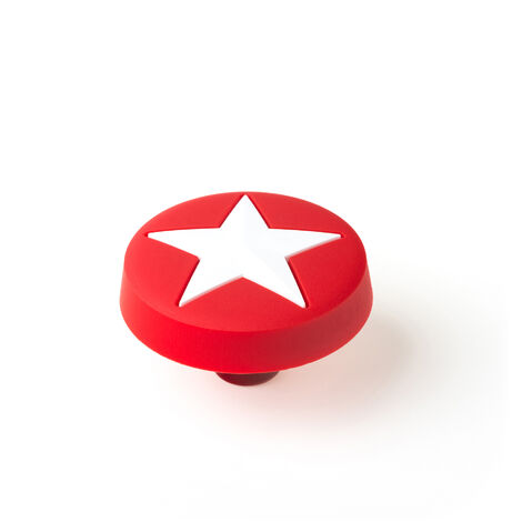 Bouton de meuble  Style enfantin juvénile  En PVC-ZAMAK  Finition multicolore  Mesures 434326mm  Système de fixation  Comprend des vis M4  4 unités - talla (1/2)