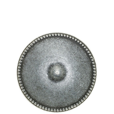 Lot De 12 Boutons Métal Argenté - Pied Vis - Diamètre 1,2cm - Occasion - France