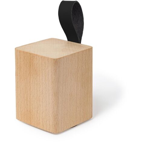 Retenue de porte Fabriqué en hêtre Finition Écru-Noir Mesures 6570135mm 1 unité - talla (1/2)