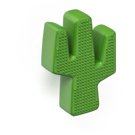 Bouton de meuble Style enfantin juvénile Fabriqué en ABS Finition verte Mesures 354930mm Système de fixation Comprend des vis M4 1 unité - talla (1/4)