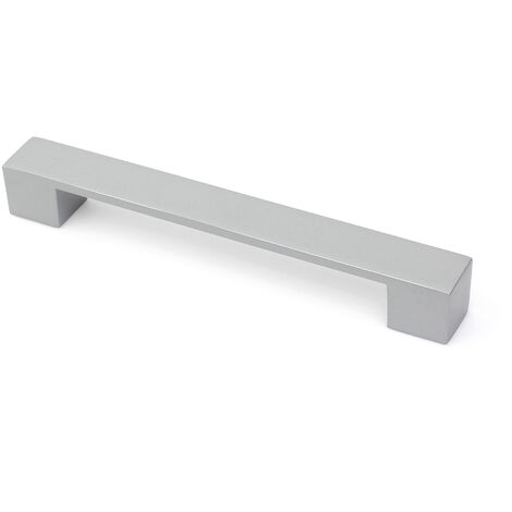 REI – Poignée de meuble aluminium finition anodisée mate – Entraxe 192 mm – Fixation vissée – 1 unité (1/2)
