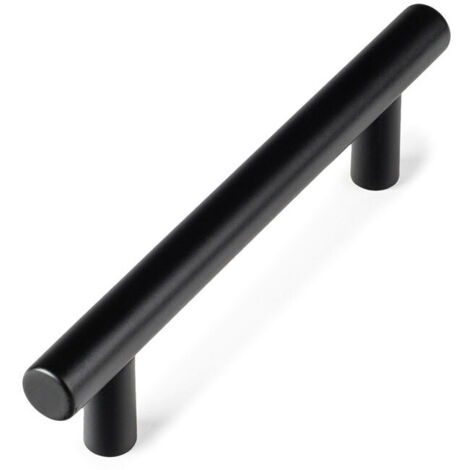 Poignée de meuble lisboa - Décor : Noir - Entraxe : 96 mm - Longueur : 132 mm - REI