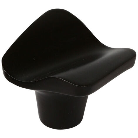 REI – Bouton de meuble zamac noir mat – Dimensions 32x32mm – Système de fixation avec vis M4 – Vendu à l'unité