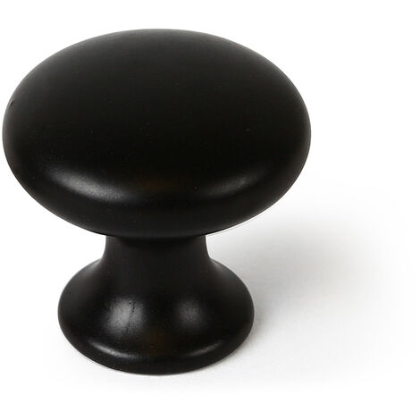 Bouton de meuble  Style contemporain  Fabriqué en Zamac  Finition noire mate  Mesures 252524mm  Système de fixation  Comprend des vis M4  1 unité - talla