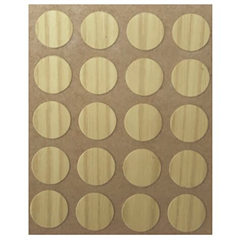 Bouchon à vis Fabriqué en PVC Fini Pin Mesures 12120.5mm 40 Unités - talla (1/2)