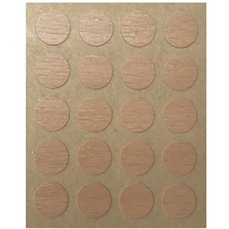 Bouchon à vis Fabriqué en PVC Finition hêtre Mesures 12120.5mm 40 Unités - talla (1/2)